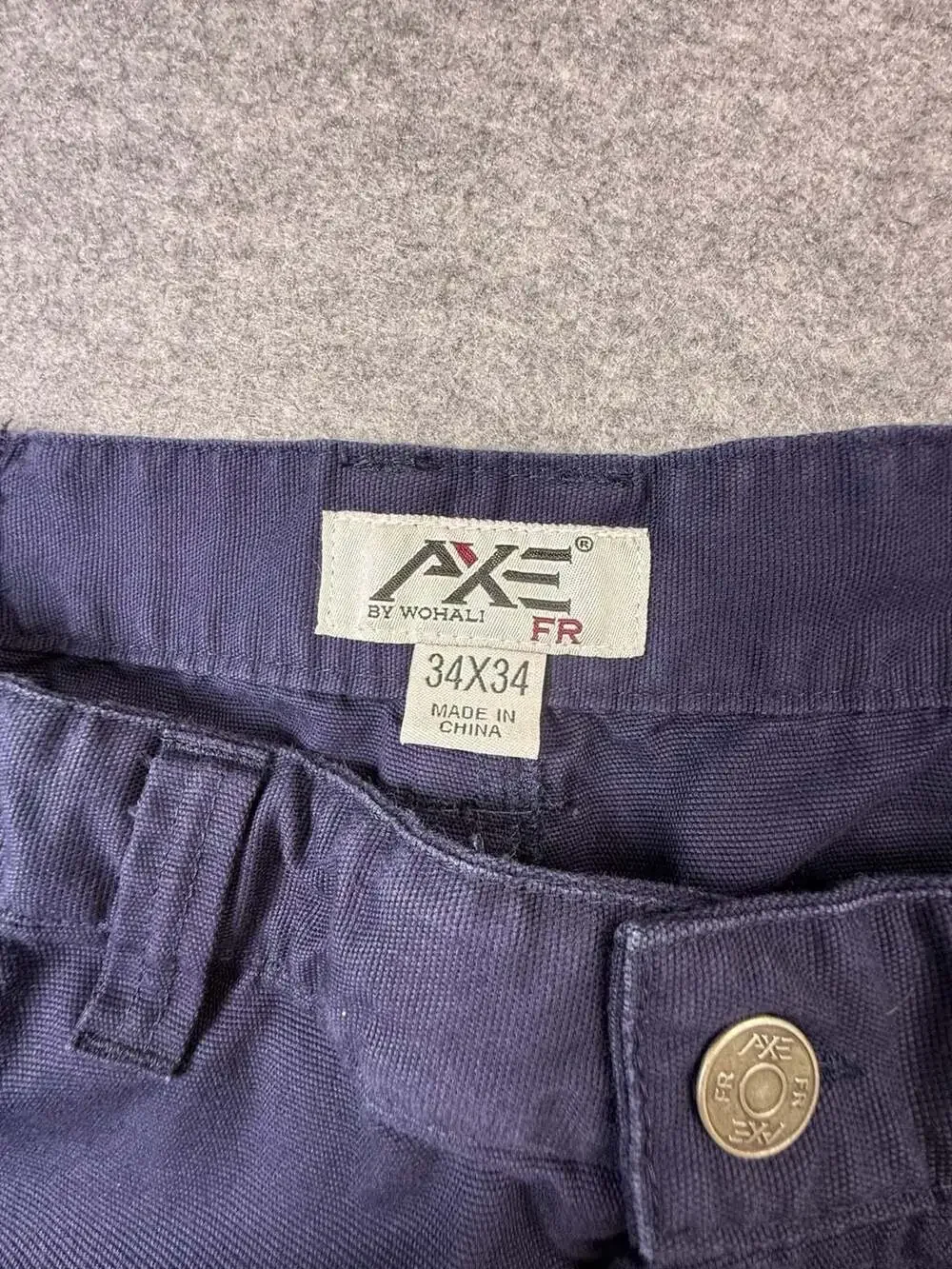 Axe by Wohali Flame Resistant FR Work Pants Style P-1418FR Navy 34x34
